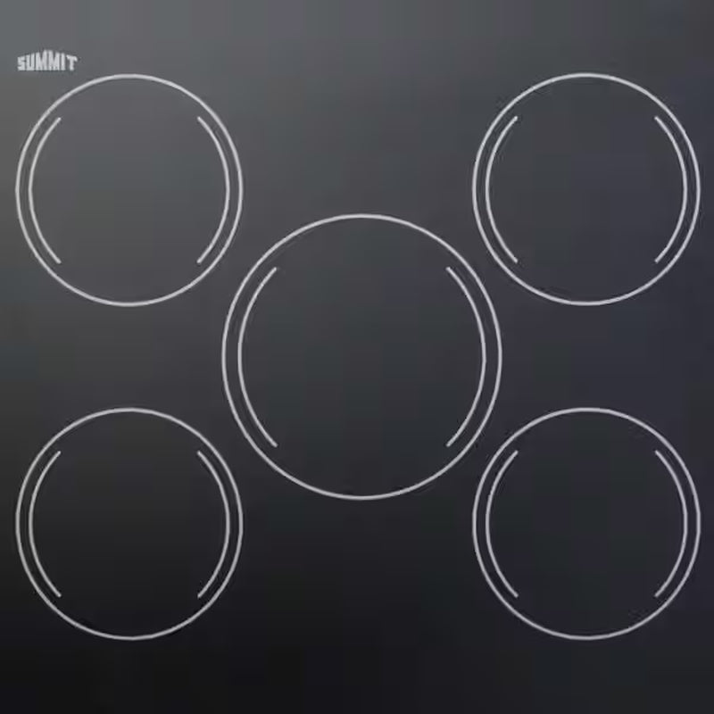 27 In. Radiant Electric Cooktop in Black with 5 Elements