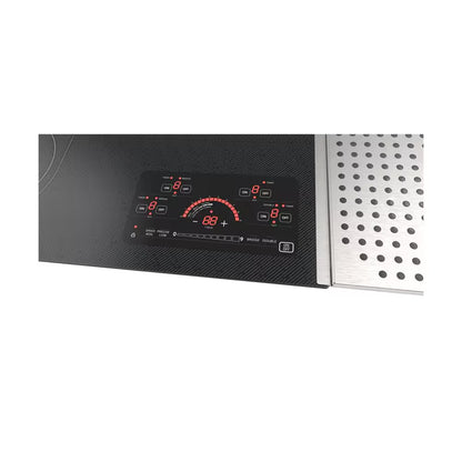 24 In. 4-Elements Smooth Electric Cooktop in Stainless Steel with Precision Glass Touch Controls and Double Power Zones
